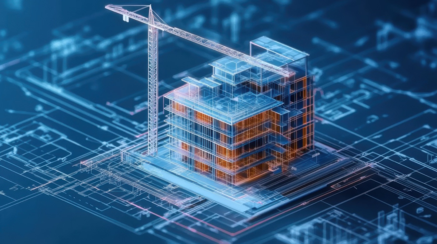 2D図面から立ち上がるBIMモデルのイメージ